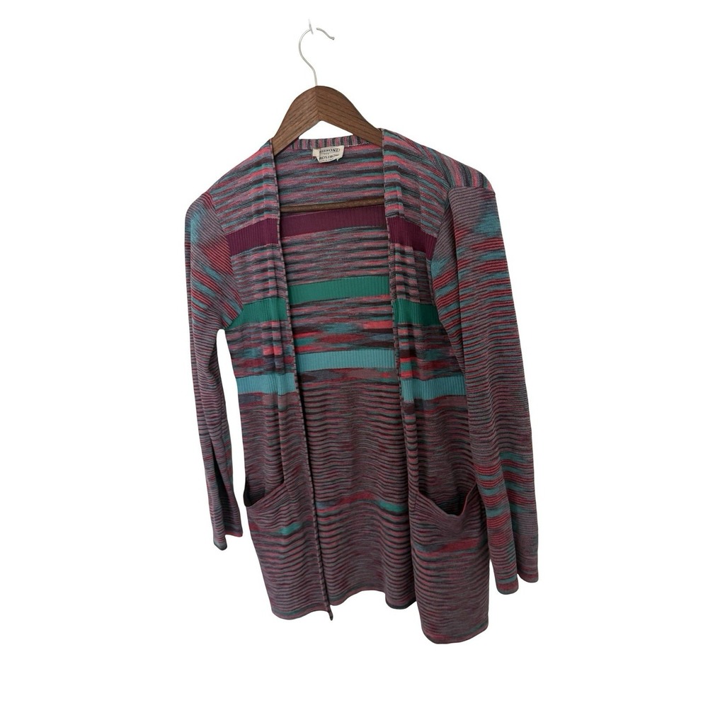 Vintage Missoni for Nordstrms Italy sz 38 M purple/pink/teal‎ cardigan